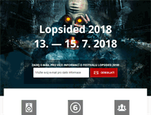 Tablet Screenshot of lopsided.cz